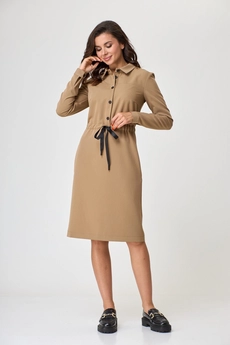 Платье 338 бежевый Talia Fashion