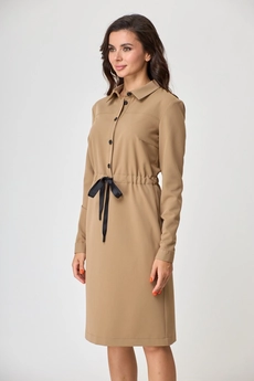 Платье 338 бежевый Talia Fashion