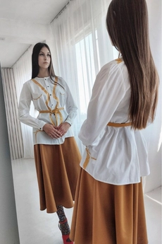 Рубашка 513 белый Tanya Arzhanova