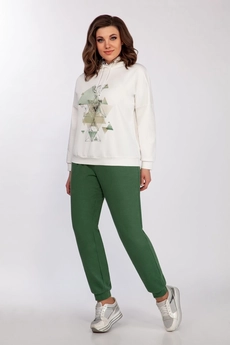Спортивный костюм 1558 зеленый Tellura-l