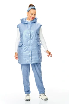 Костюм брючный 7735 голубой Tender and nice