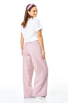 Костюм брючный 7738 пыльная роза + белый Tender and nice