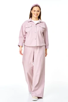 Костюм брючный 7738А пыльная роза Tender and nice