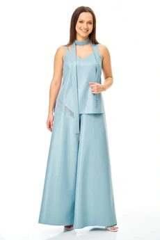 Костюм брючный 7746 холодная мята блеск Tender and nice