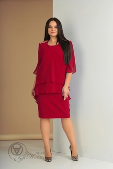 Платье 247 красный Tensi