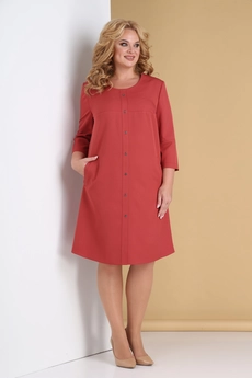 Платье 311 коралловый Tensi
