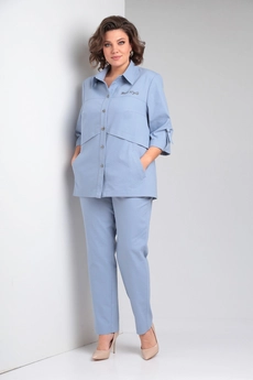 Костюм брючный 373 голубой Tensi