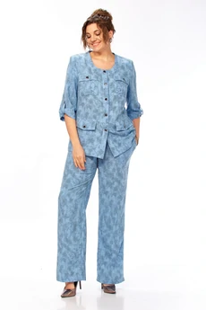 Костюм брючный 412 голубой Tensi