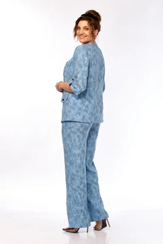 Костюм брючный 412 голубой Tensi