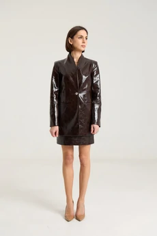 Костюм с юбкой 2467 шоколад The name