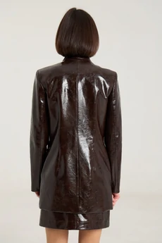 Костюм с юбкой 2467 шоколад The name