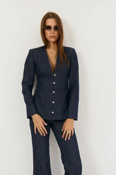 Жакет 2489 джинс The name