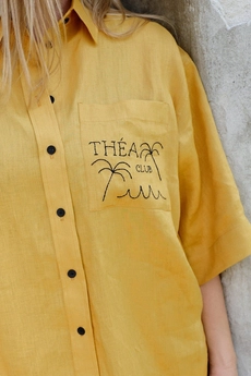 Костюм с шортами 1003-5007 охра Théa club