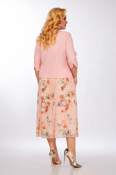 Костюм с юбкой 18-19 пудра-1 TtricoTex Style