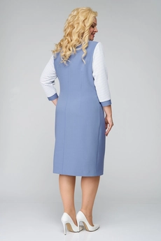 Платье 3918 голубой TtricoTex Style