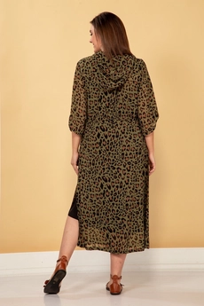 Костюм с платьем 48-19 зеленый TtricoTex Style