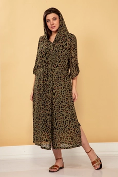Костюм с платьем 48-19 зеленый TtricoTex Style