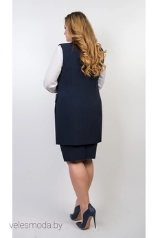 Костюм с юбкой 9517 синий TtricoTex Style