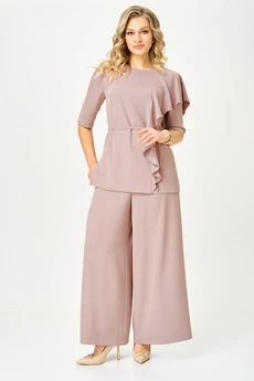 Костюм брючный 7008 пудра Tvin