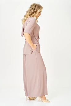 Костюм брючный 7008 пудра Tvin