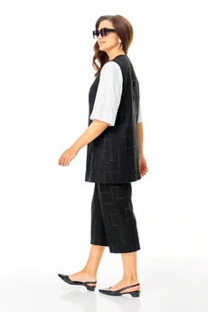 Костюм брючный 7020 черный Tvin