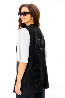 Костюм брючный 7020 черный Tvin