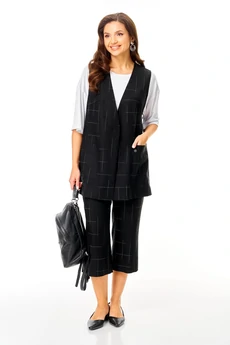 Костюм брючный 7020 черный Tvin