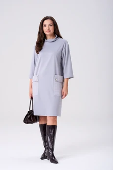 Платье 7769 серый Tvin