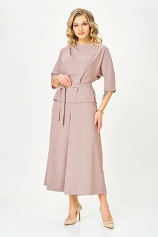 Костюм брючный 7873 пудра Tvin