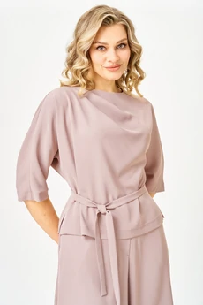 Костюм брючный 7873 пудра Tvin