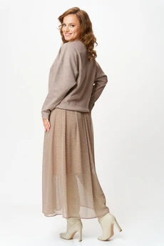 Костюм с юбкой 7880 бежевый Tvin