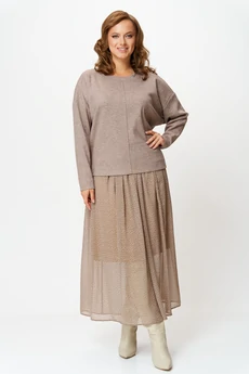 Костюм с юбкой 7880 бежевый Tvin