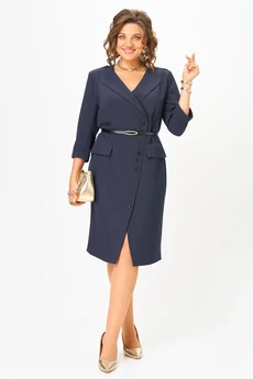 Платье 2058 темно-синий Твой Имидж