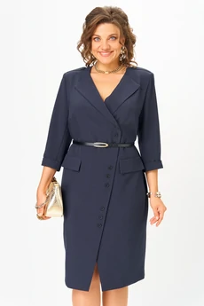 Платье 2058 темно-синий Твой Имидж