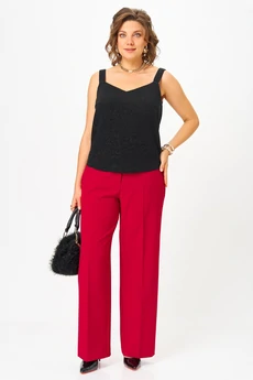 Брюки 2210 красный Твой Имидж