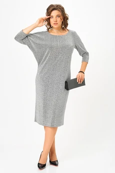 Платье 2294 серебро Твой Имидж