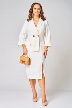 Платье 2318 молочный Твой Имидж