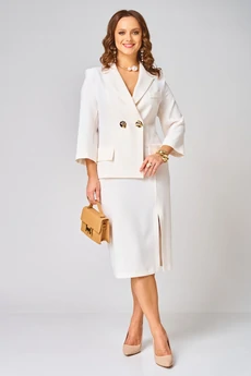 Платье 2318 молочный Твой Имидж