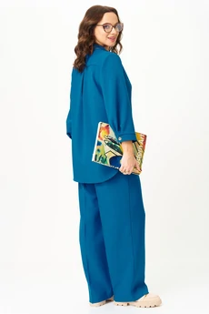 Костюм брючный 2325 морская волна Твой Имидж