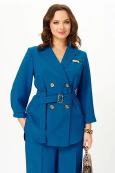Костюм брючный 2325 морская волна Твой Имидж