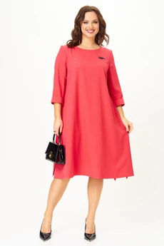 Платье 2332 коралл Твой Имидж