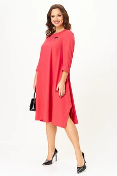 Платье 2332 коралл Твой Имидж