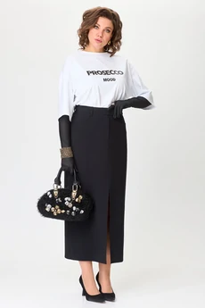Юбка 2442 черный Твой Имидж