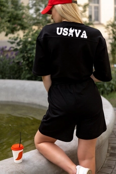 Футболка 001-1 черный USOVA