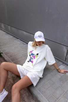 Костюм с шортами 002 белый USOVA