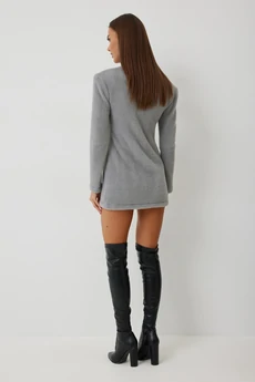 Костюм с платьем 1008 серый V&N fashion