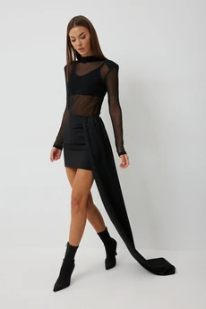 Юбка 1018 черный V&N fashion