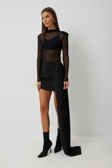 Юбка 1018 черный V&N fashion