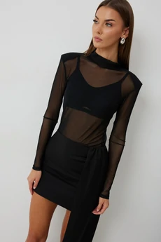 Костюм с юбкой 1019 черный V&N fashion