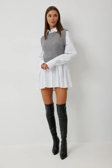 Жилет 1028 серый V&N fashion